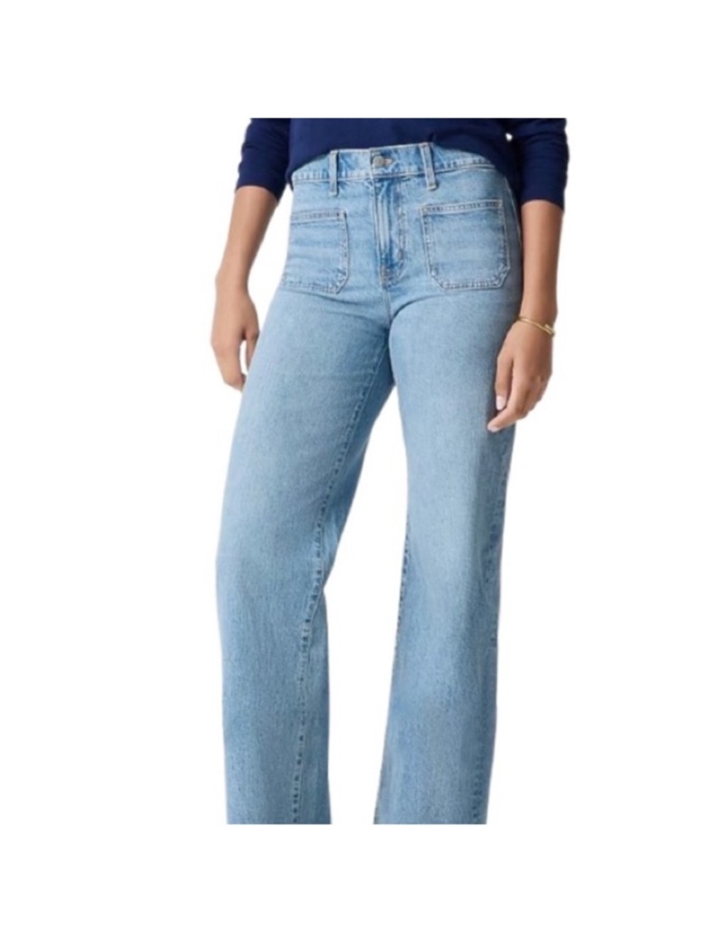 🆕- J. Crew-Wide Leg Cropped All Day Stretch Jean. Size: 32